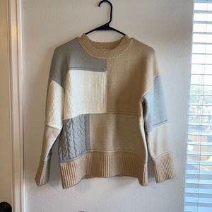 Pink Lily Colorblock Sweater